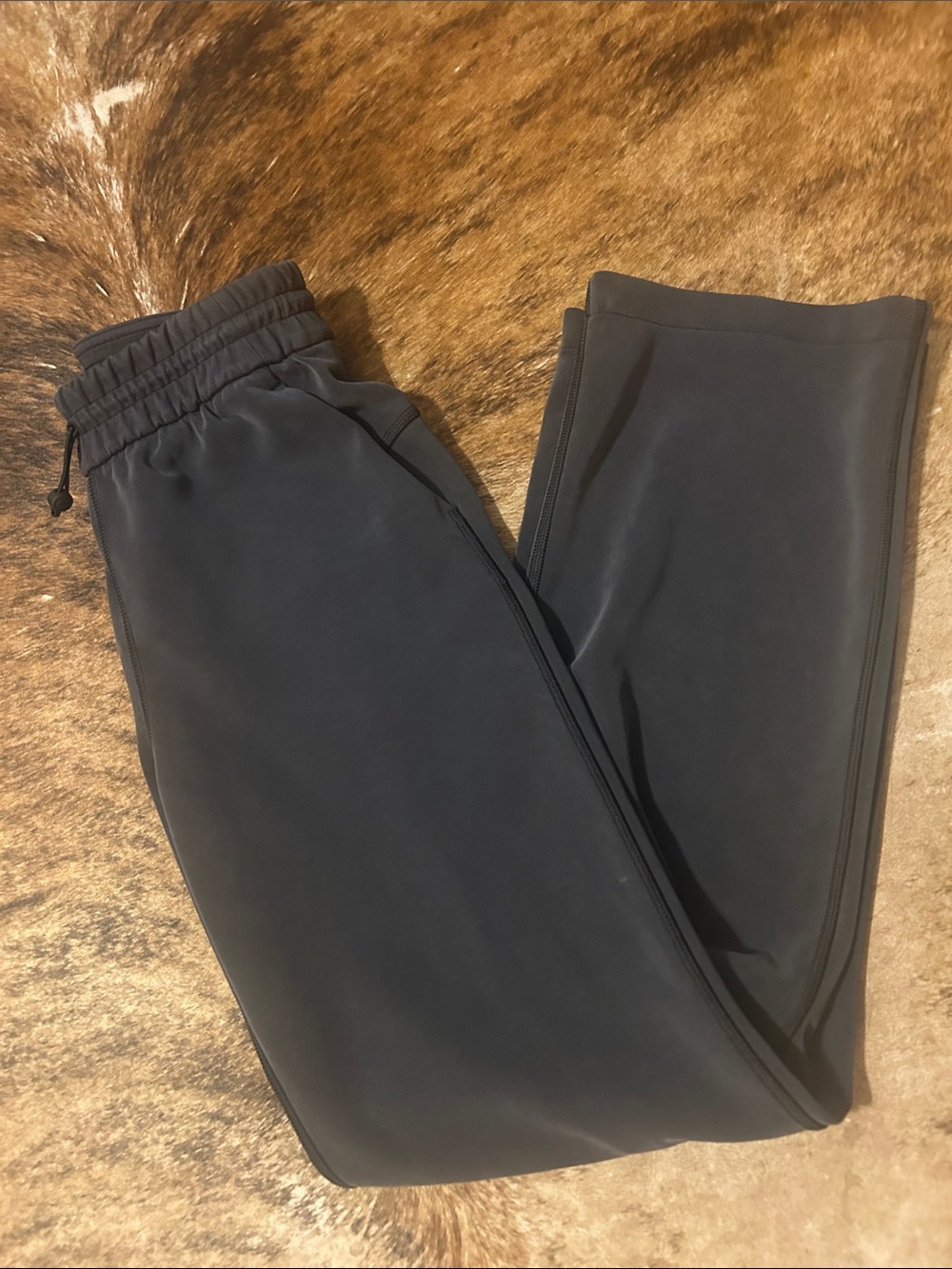 Lululemon Black Soft-streme Drawstring Sweat Pants